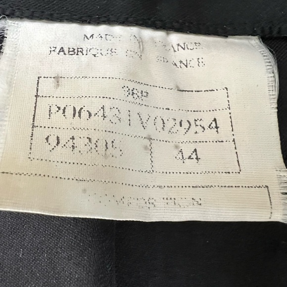 CHANEL Vintage Black Blazer Jacket Coat 44 Large 18 Gold Buttons Silk 96P EUC - Picture 7 of 17